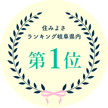 住みよさランキング 岐阜県内第1位